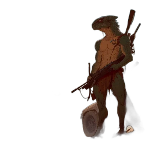 weapon, creature, staff, dragon transparent PNG cut-out