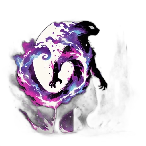 dragon, creature, animal, staff transparent PNG cut-out