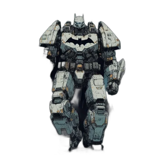 robot, weapon, concept art, 3d render transparent PNG cut-out