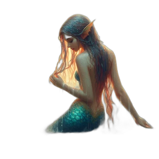 creature, concept art, fantasy art, watercolor transparent PNG cut-out