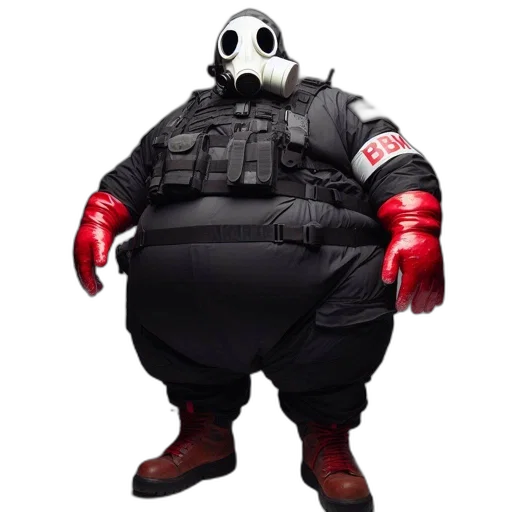 robot, mask, jacket, creature transparent PNG cut-out