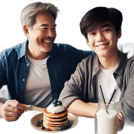 food, two, people, smile transparent PNG cut-out