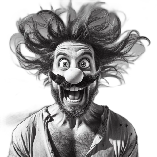 mask, face, hair, creature transparent PNG cut-out