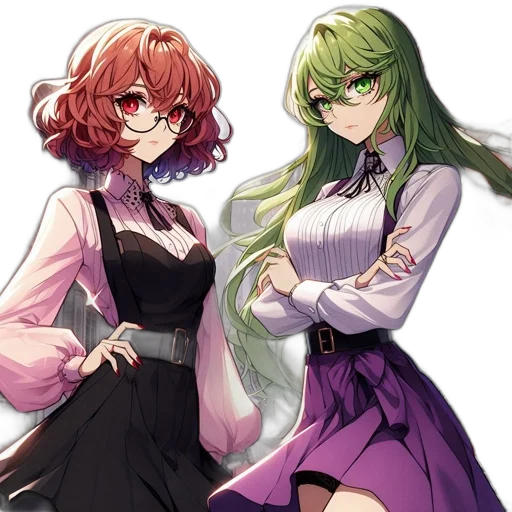 staff, dress, concept art, anime transparent PNG cut-out