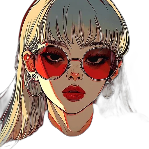face, mask, cartoon, photorealistic transparent PNG cut-out