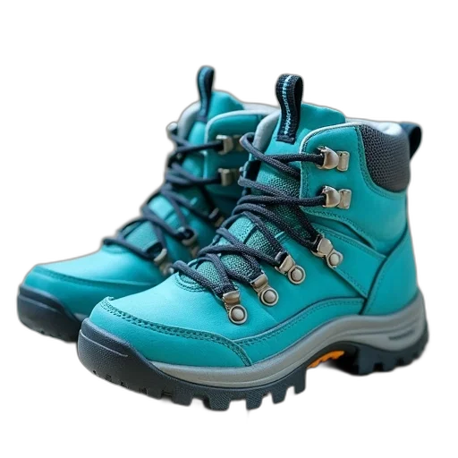 shoes, 3d render, blue, pair transparent PNG cut-out