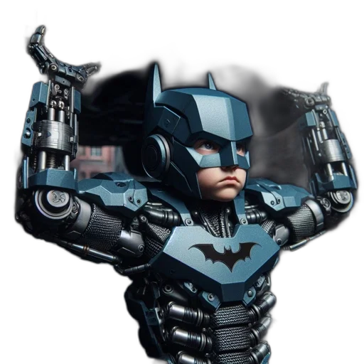 robot, weapon, 3d render, concept art transparent PNG cut-out