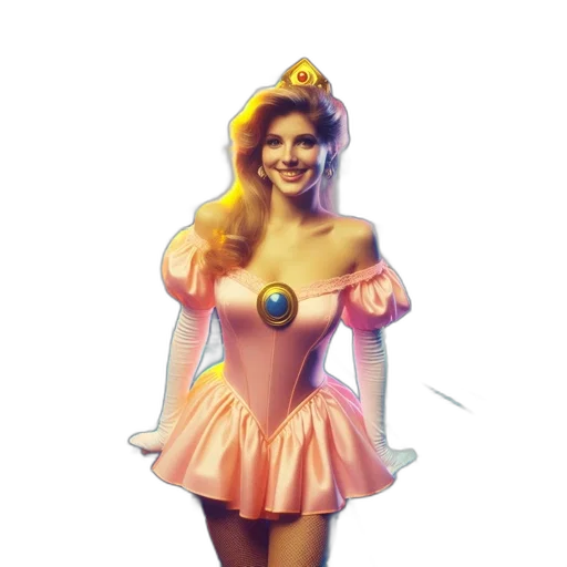 dress, crown, staff, concept art transparent PNG cut-out