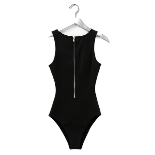 dress, black, sleeveless, bodysuit transparent PNG cut-out