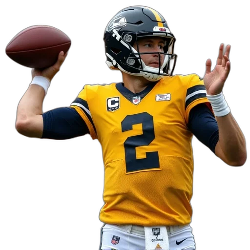iowa, hawkes, quarterback, throwing transparent PNG cut-out