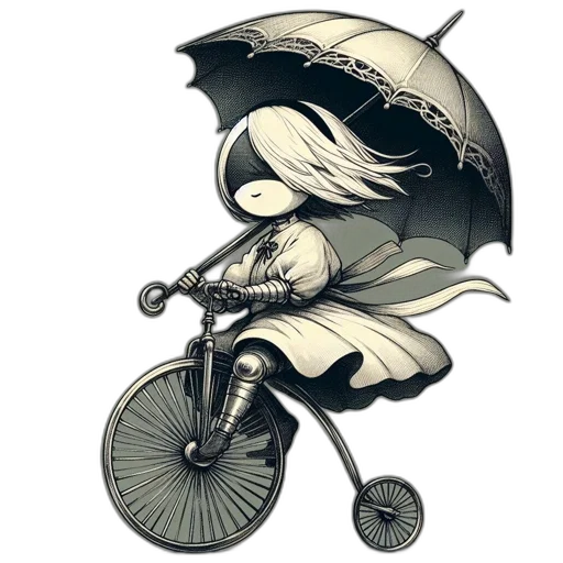 umbrella, weapon, concept art, fantasy art transparent PNG cut-out