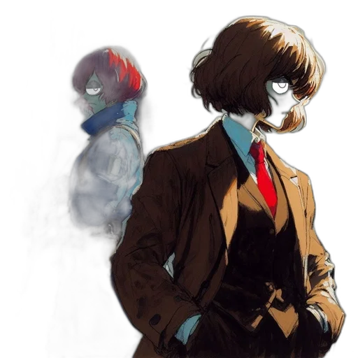 jacket, mask, face, concept art transparent PNG cut-out