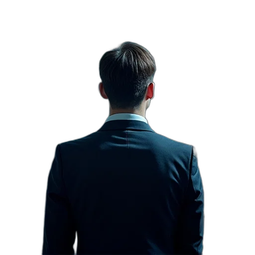 jacket, staff, face, robot transparent PNG cut-out