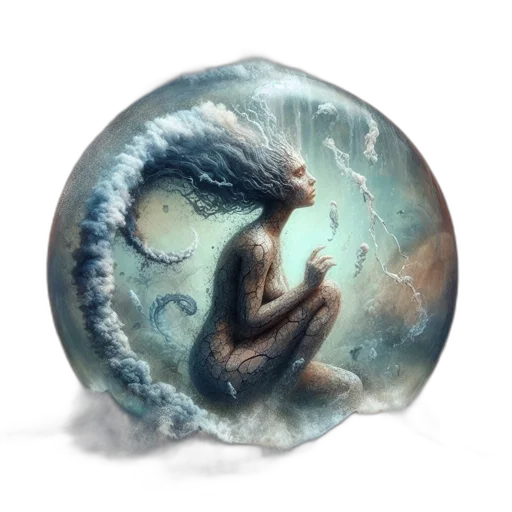 dragon, creature, jewelry, hair transparent PNG cut-out