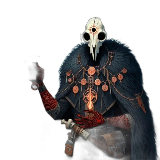 mask, creature, animal, staff transparent PNG cut-out