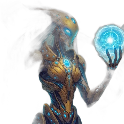 robot, creature, concept art, fantasy art transparent PNG cut-out
