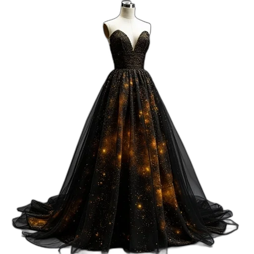 dress, fantasy art, concept art, 3d render transparent PNG cut-out