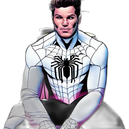comic book art, concept art, cartoon, 3d render transparent PNG cut-out