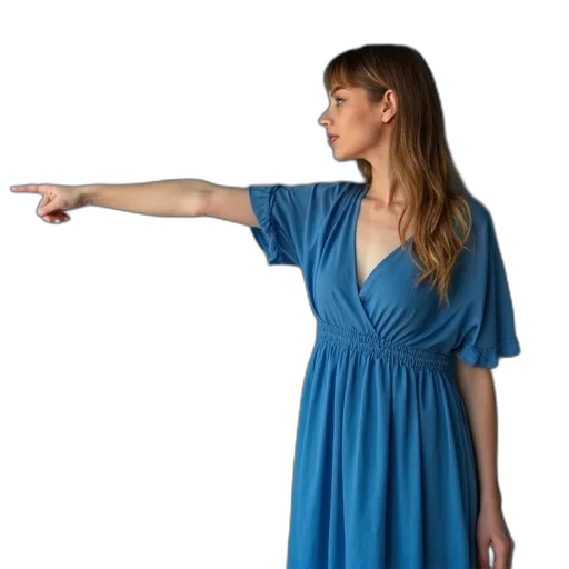 dress, staff, weapon, jewelry transparent PNG cut-out