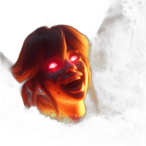 face, mask, creature, staff transparent PNG cut-out