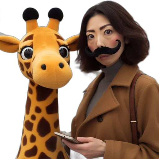 animal, mask, staff, creature transparent PNG cut-out
