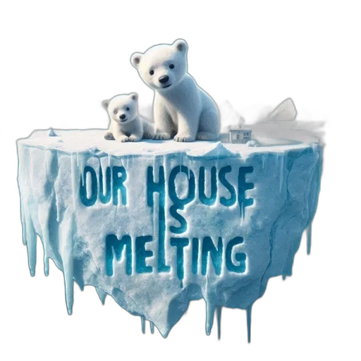 concept art, polar, bears, stand transparent PNG cut-out
