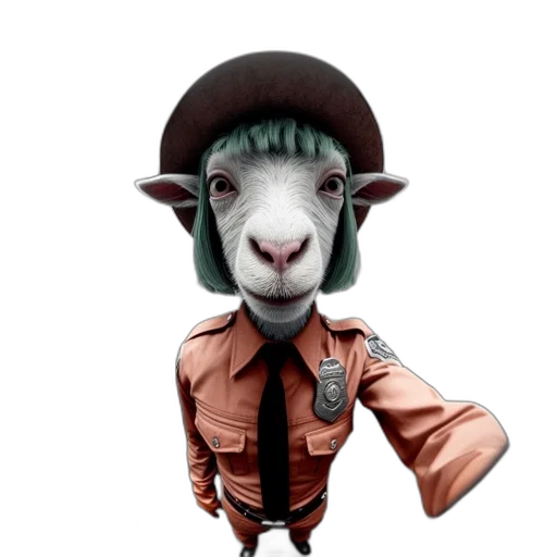 staff, animal, hat, face transparent PNG cut-out