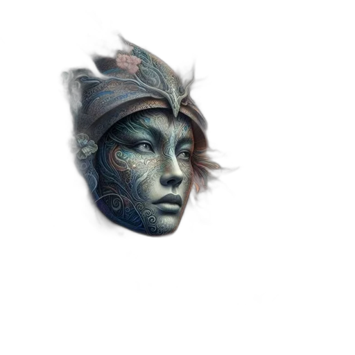 mask, face, crown, jewelry transparent PNG cut-out
