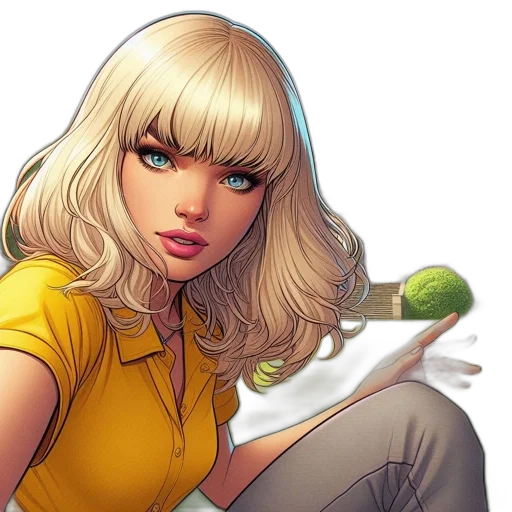 comic book art, fantasy art, concept art, photorealistic transparent PNG cut-out