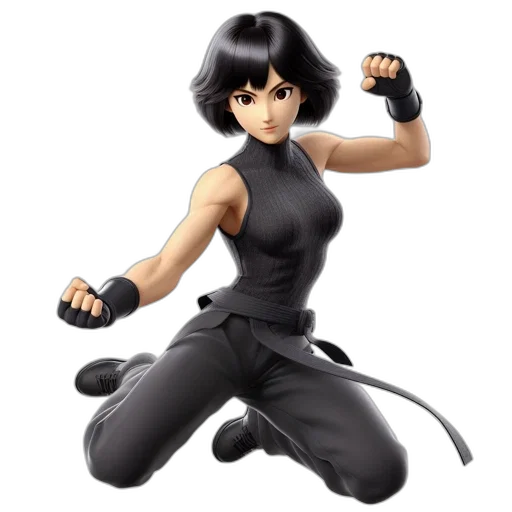 concept art, 3d render, comic book art, anime transparent PNG cut-out