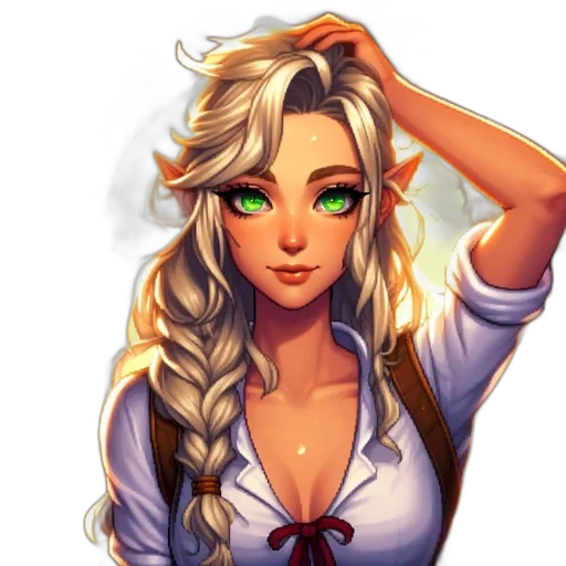 staff, fantasy art, pixel art, anime transparent PNG cut-out