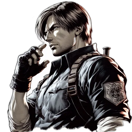 weapon, jacket, comic book art, concept art transparent PNG cut-out