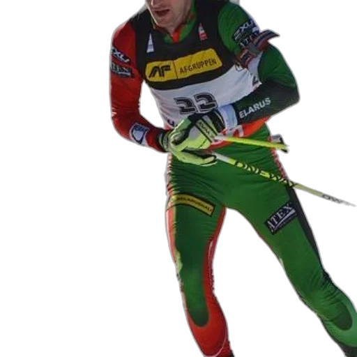 staff, skier, wearing, green transparent PNG cut-out