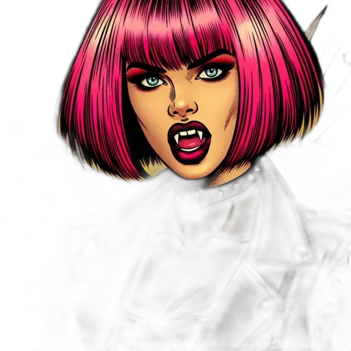 face, cartoon, comic book art, photorealistic transparent PNG cut-out