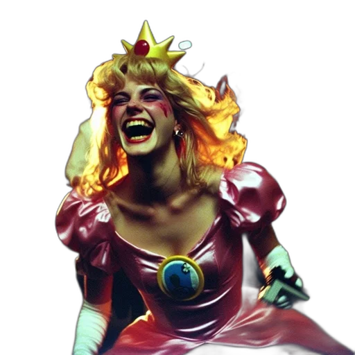 crown, staff, face, dress transparent PNG cut-out