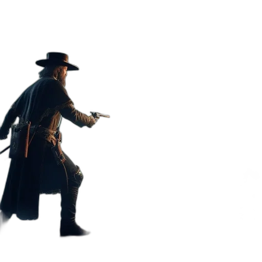 staff, hat, weapon, jacket transparent PNG cut-out