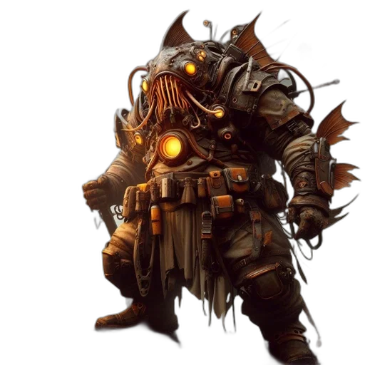 robot, weapon, concept art, fantasy art transparent PNG cut-out