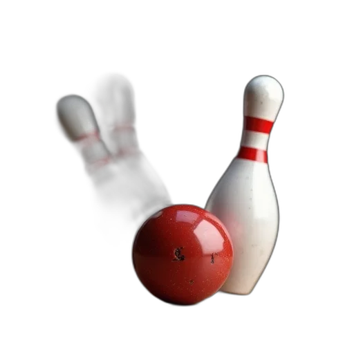 weapon, photorealistic, 3d render, bowling transparent PNG cut-out