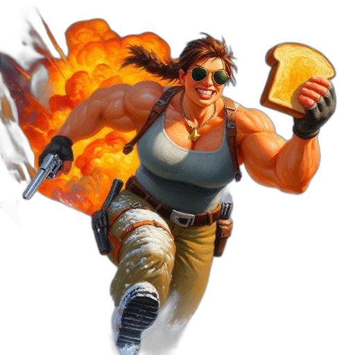 jacket, weapon, food, concept art transparent PNG cut-out