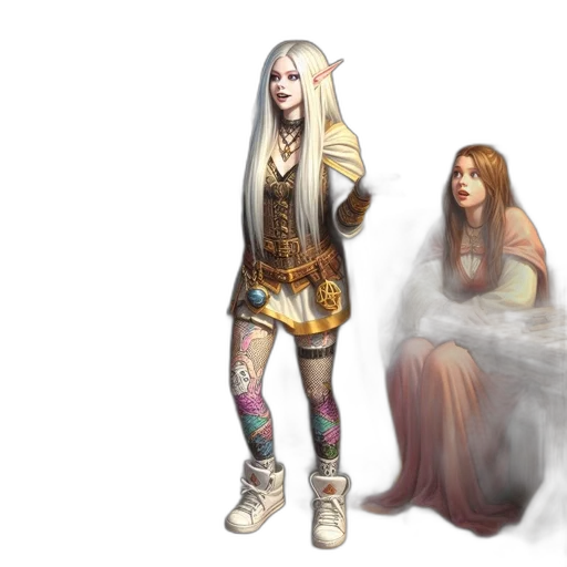 dress, fantasy art, concept art, pixel art transparent PNG cut-out