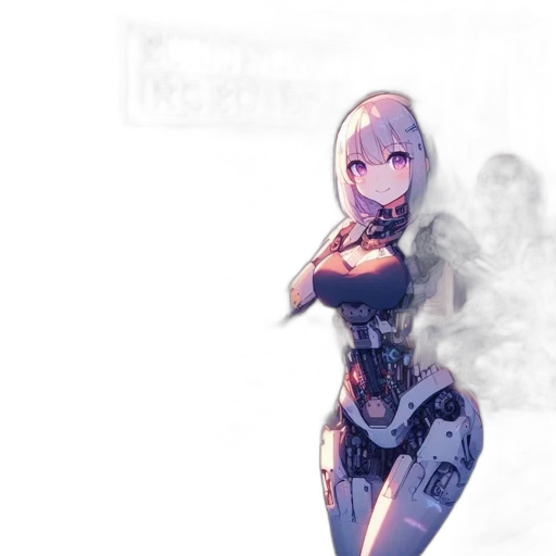 robot, dress, weapon, dragon transparent PNG cut-out