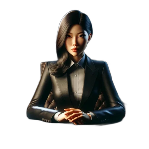 jacket, staff, face, robot transparent PNG cut-out