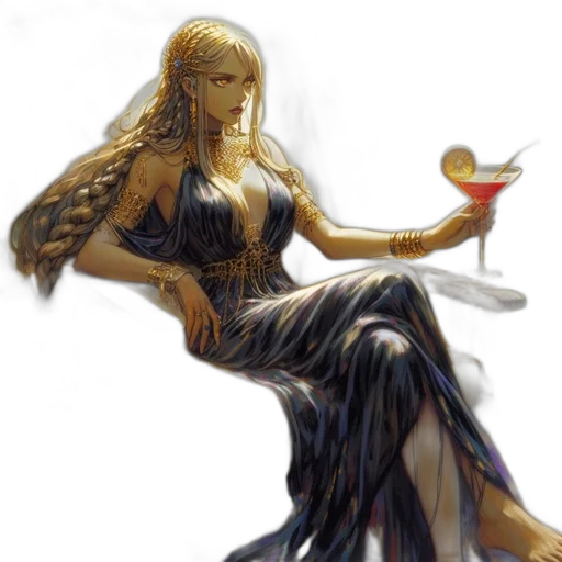 dress, jewelry, concept art, fantasy art transparent PNG cut-out