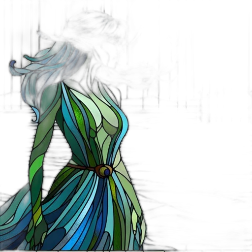 dress, concept art, fantasy art, comic book art transparent PNG cut-out