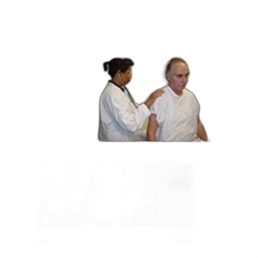 staff, jacket, hair, mask transparent PNG cut-out