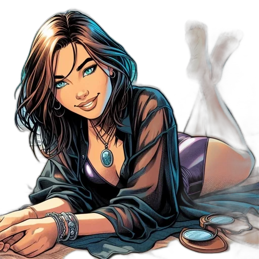 jewelry, comic book art, cartoon, concept art transparent PNG cut-out