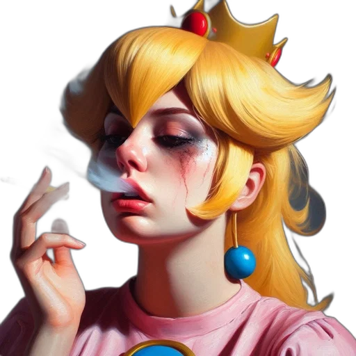 crown, face, dress, concept art transparent PNG cut-out