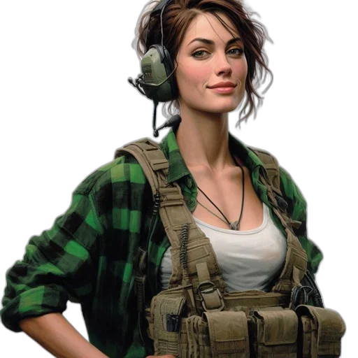 jacket, weapon, staff, dress transparent PNG cut-out
