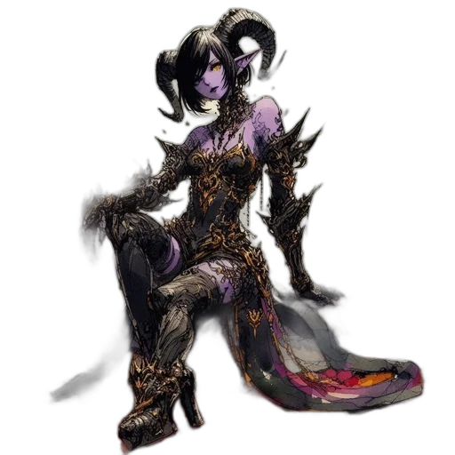 dress, staff, dragon, mask transparent PNG cut-out
