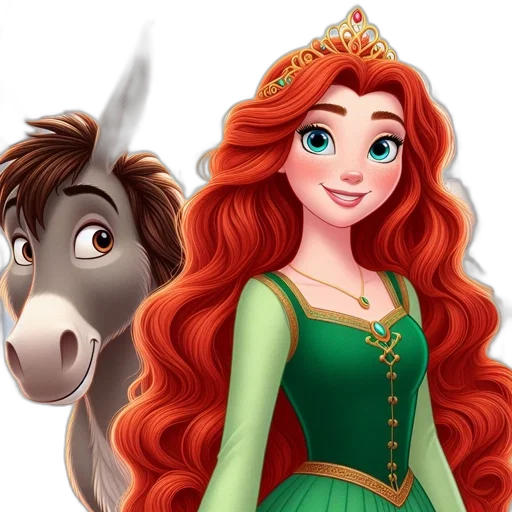 crown, dress, cartoon, fantasy art transparent PNG cut-out